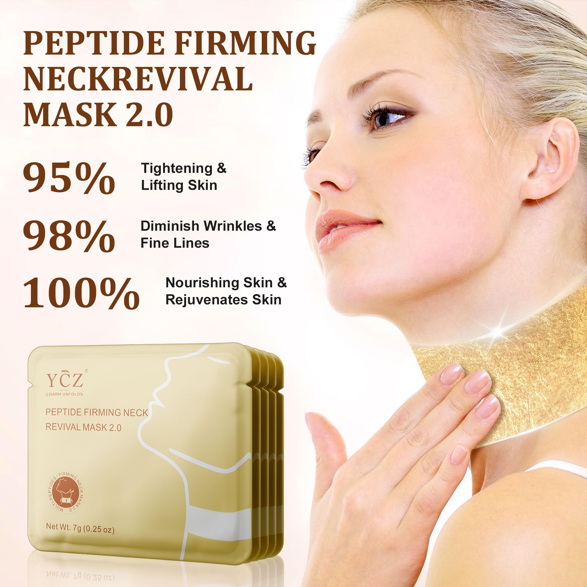 Ycz set targets sagging for firmer neck contours