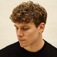 Graphic of organic ingredients in YEALIR Curl Cream for Men formula.