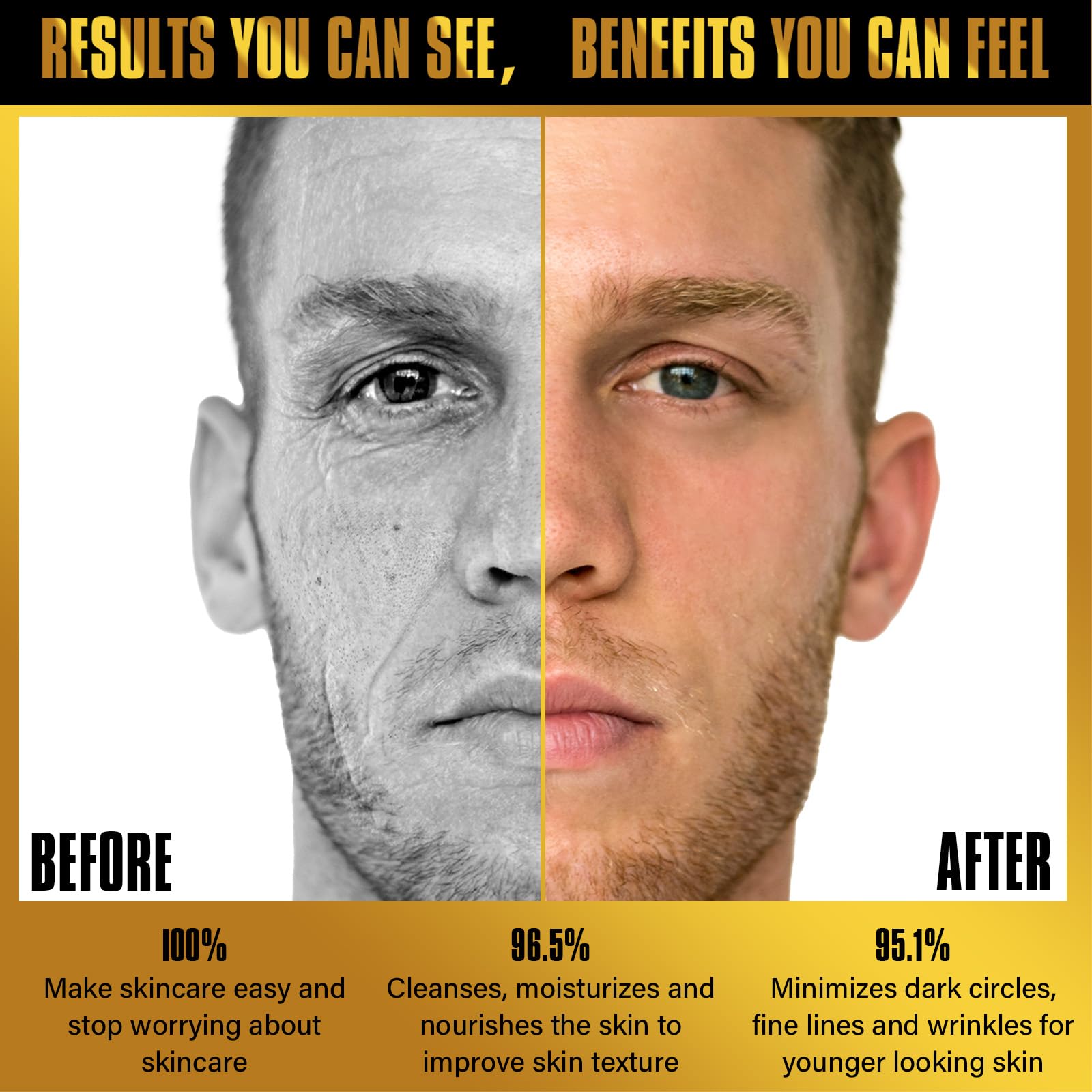 YEALIR men's face scrub 2oz exfoliates gently to reduce shine.