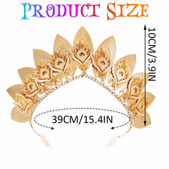 Yean vintage gold headband adds timeless elegance to looks