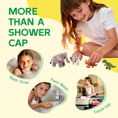 Years calm washable cap is reusable and gentle on damp hair.