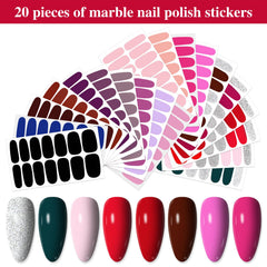 YECIRALA full nail wrap set with file for at-home manicures