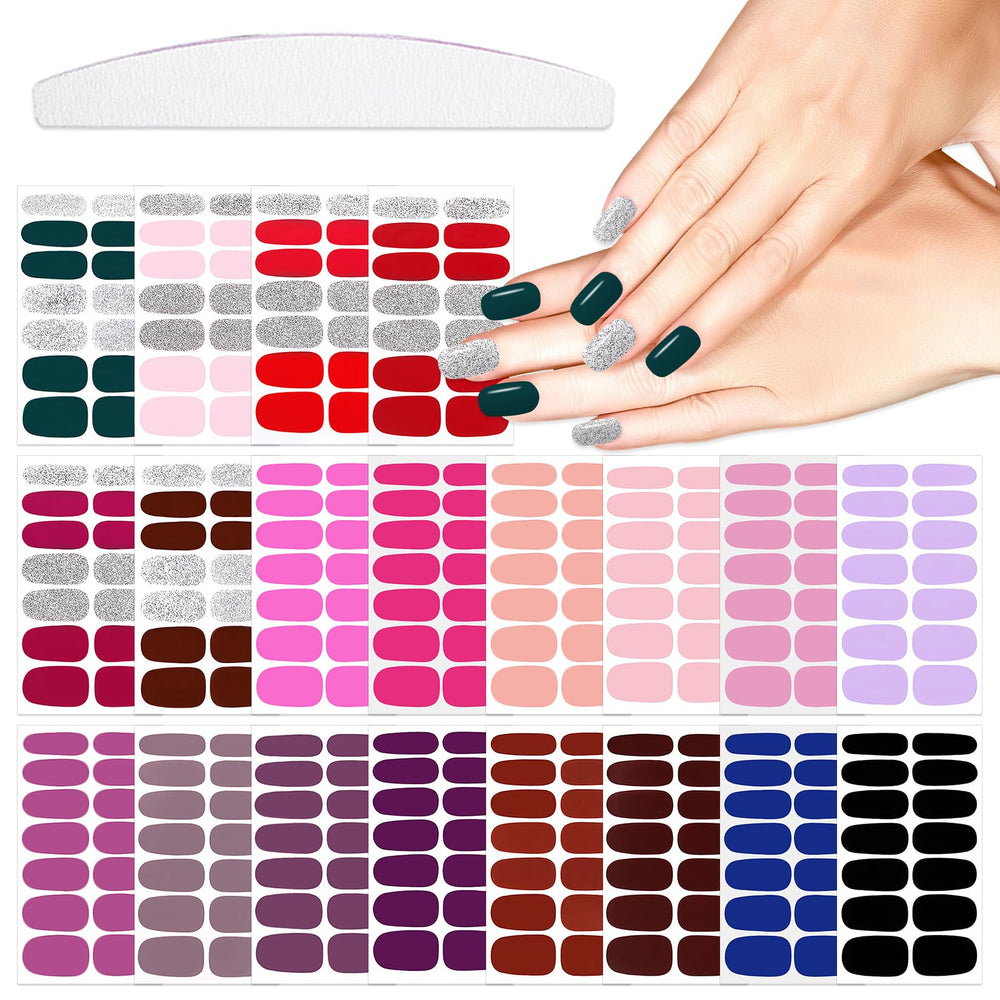 YECIRALA nail strips collection in assorted colors for quick manicures