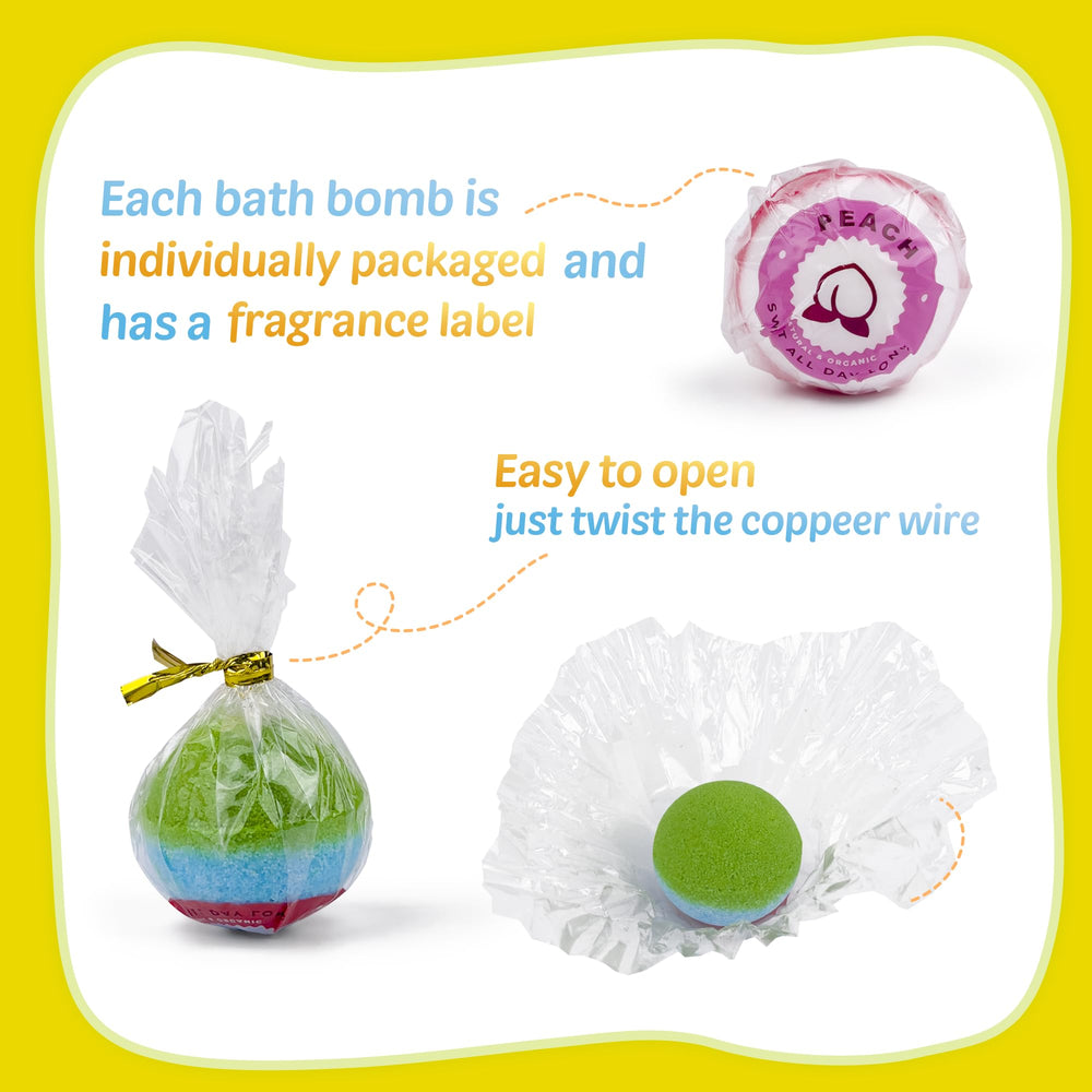 Yekery bath bombs arrive in gift packaging for gifting
