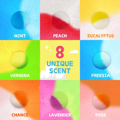 Yekery bath bombs use organic ingredients for gentle skin contact