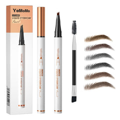 YeMoMo 4Claw liquid eyebrow pencil shows microblading-like strokes for natural brows.