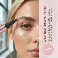 YeMoMo 4-tip prong close-up highlighting hair-like strokes for defined brows.