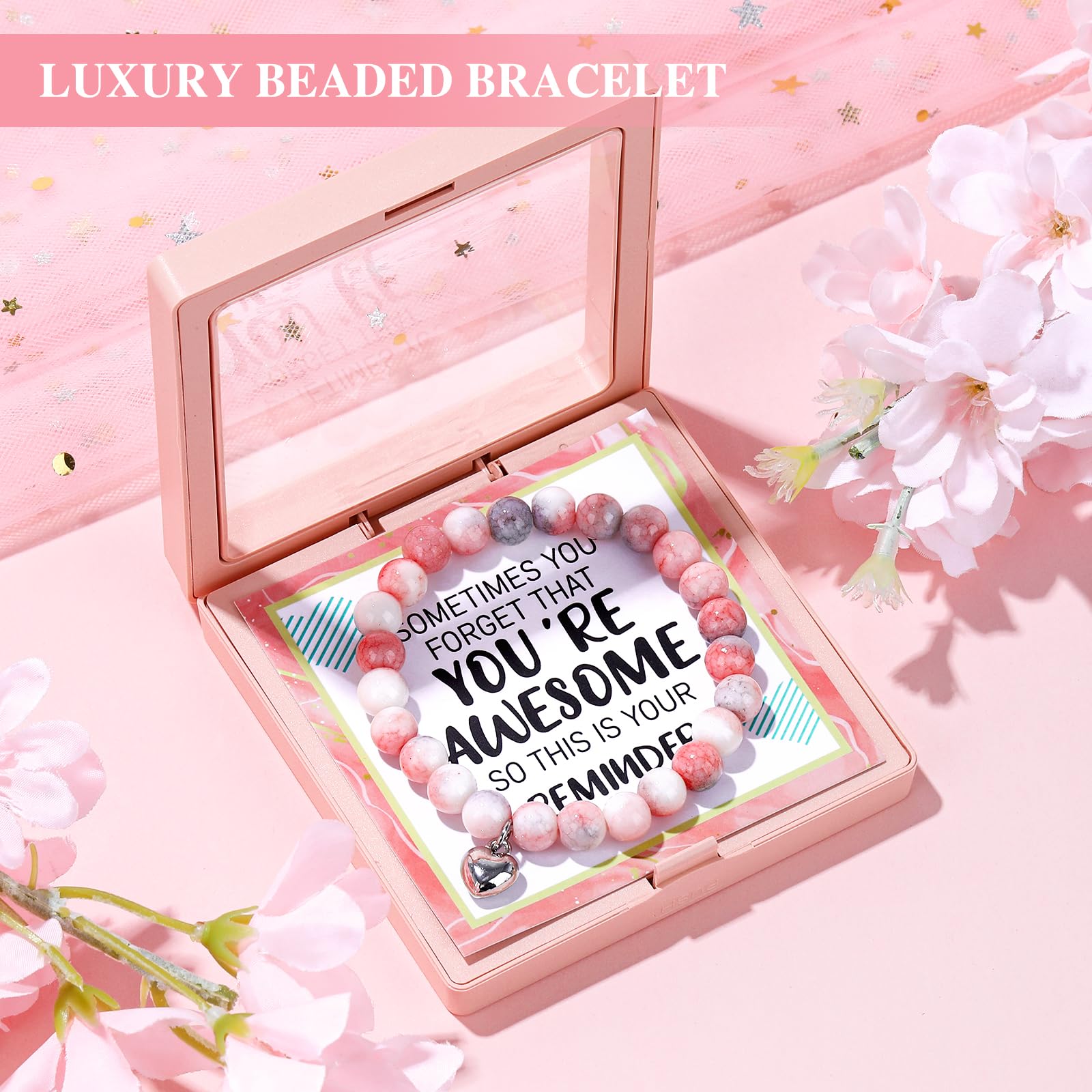 YENCHORN natural stone bracelet adds elegant charm