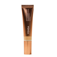 YENSA Skin on Skin BC Foundation bottle with pump for easy, quick coverage