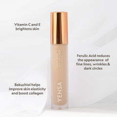 YENSA Silk Concealer includes Bakuchiol for soothing, nourishing feel