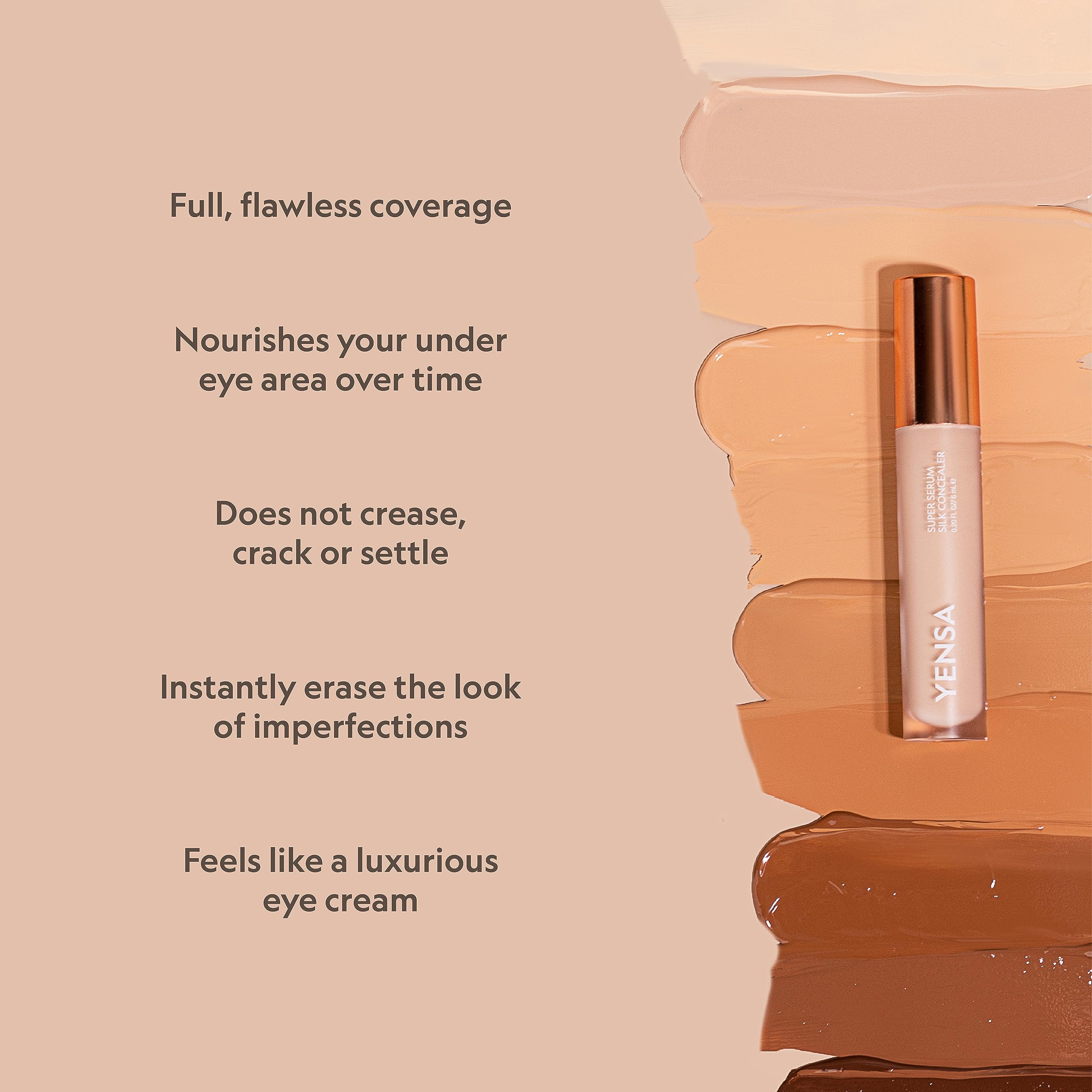 YENSA concealer covers blemishes while nourishing the skin surface