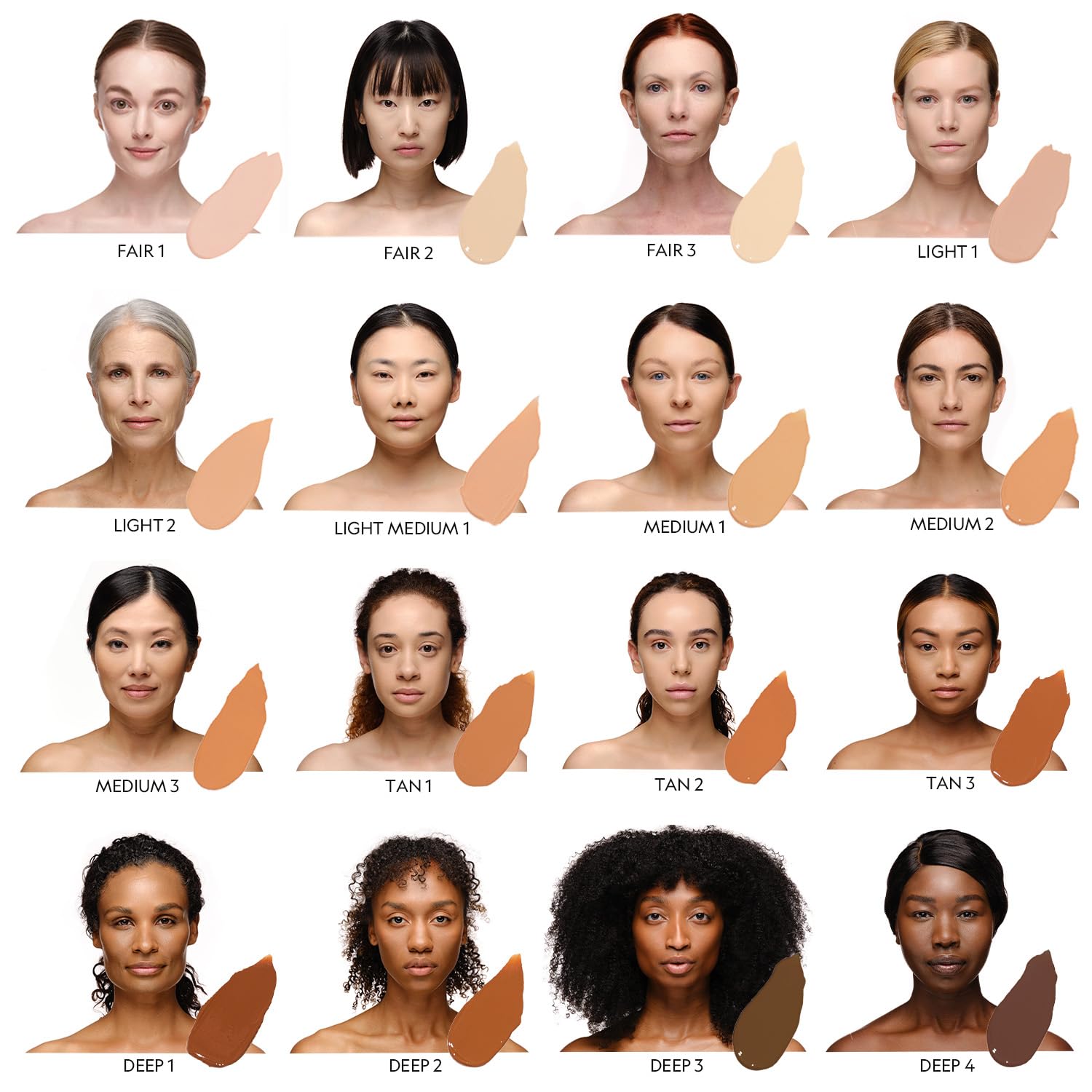 YENSA Tan 1 brush applying powder for seamless blend and even tone.