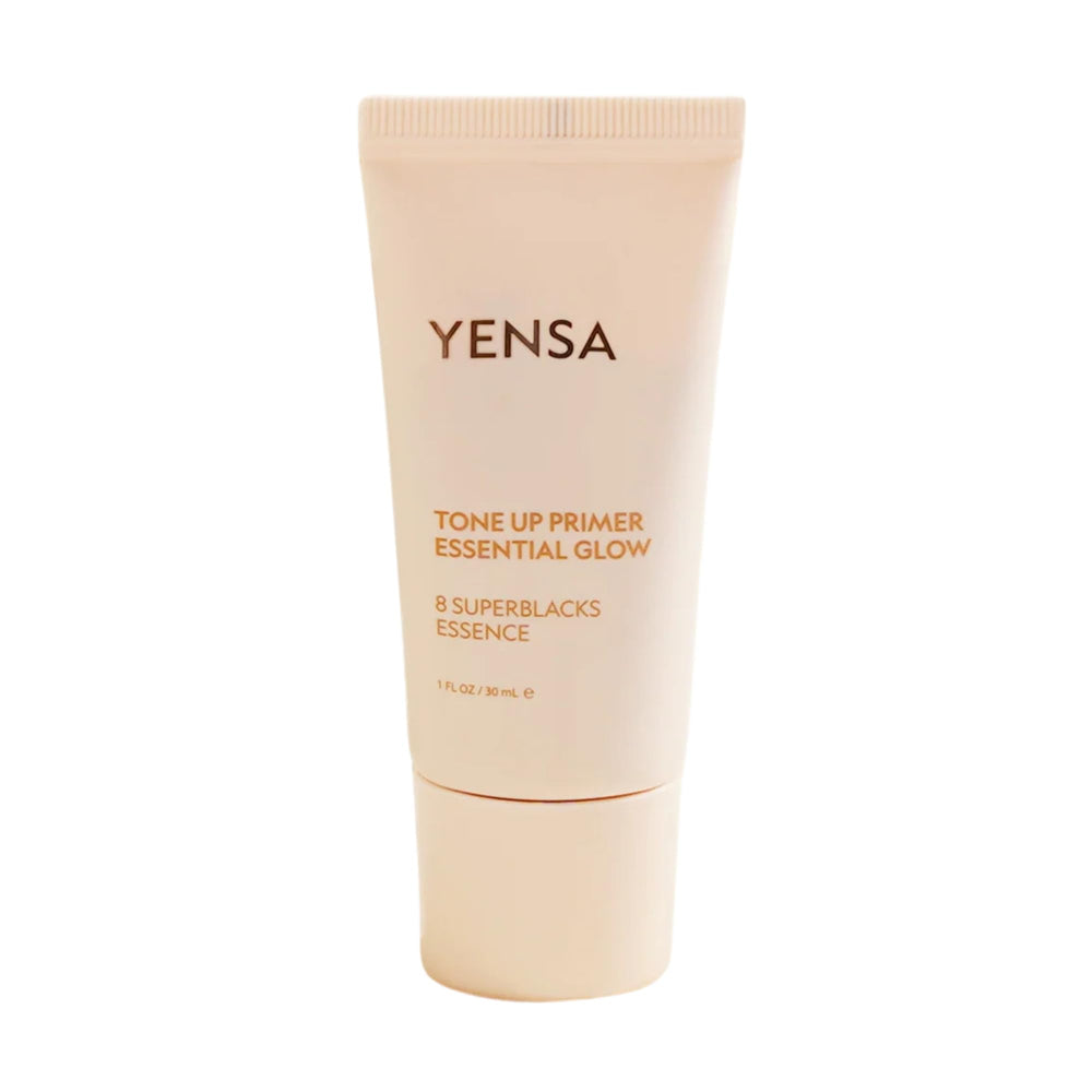 YENSA Tone Up Essential Glow Primer bottle close-up showing premium packaging for easy use