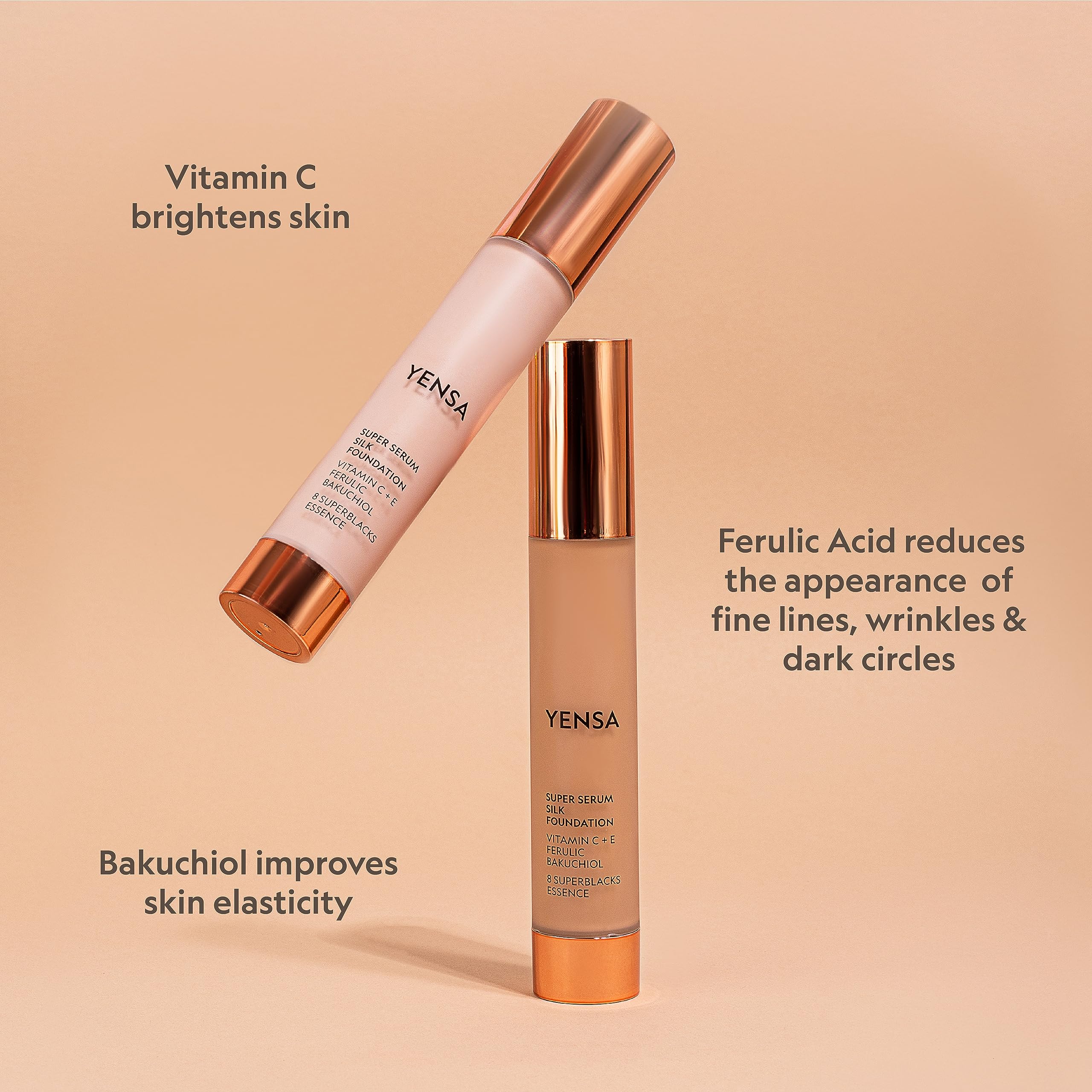 YENSA Tone Up Primer base applied before foundation.