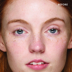 YENSA under-eye brightening swatch demonstrates full-coverage, lightweight wear for daily use