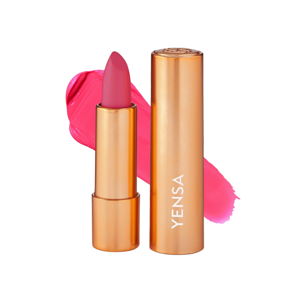 YENSA Charm lipstick packaging front view showing vibrant color