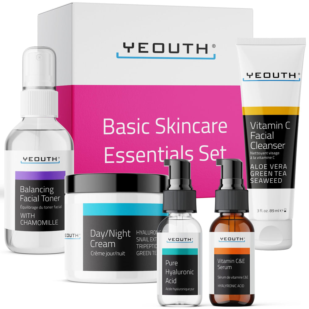 YEOUTH Vitamin C Cleanser bottle for refreshing cleanse and skin prep.