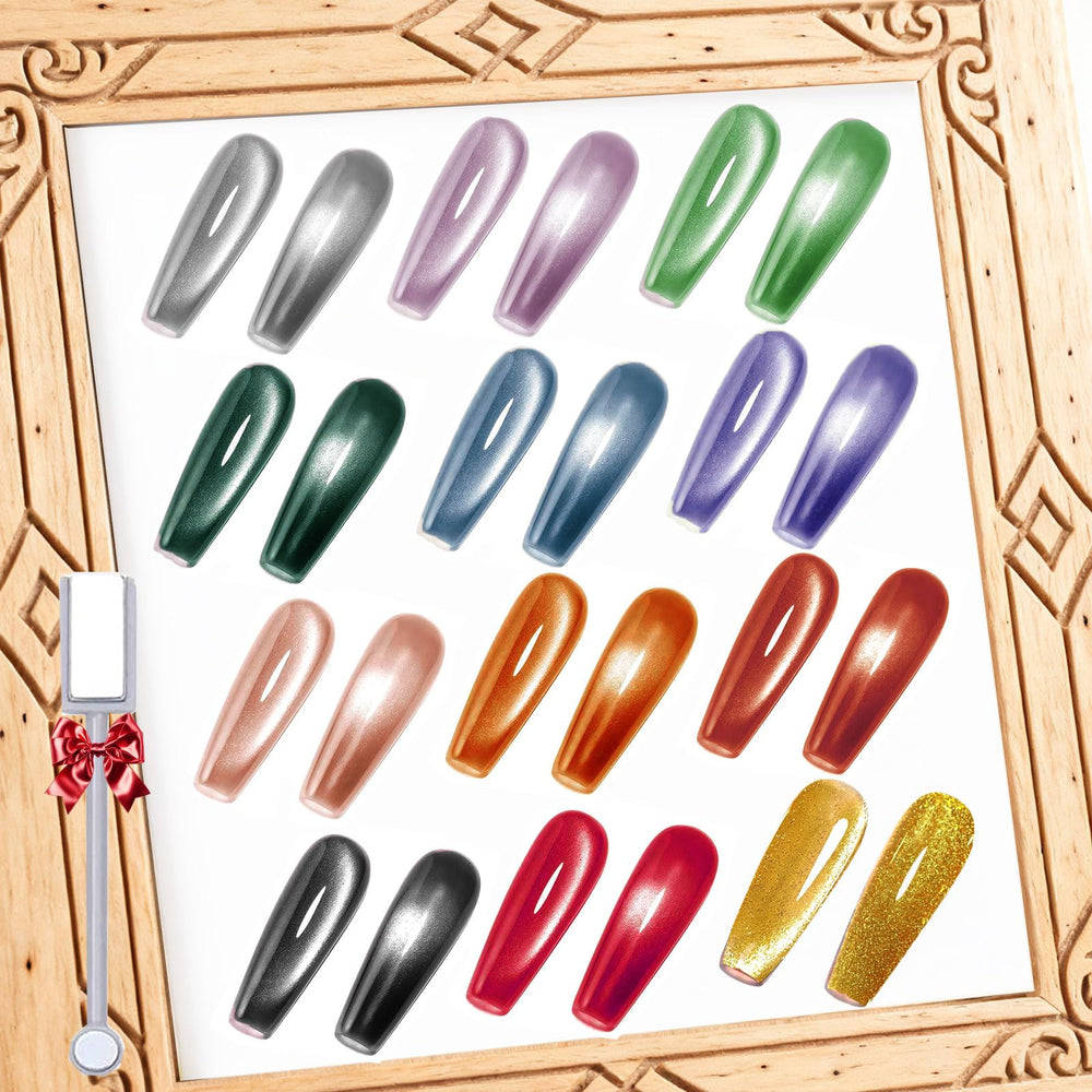 YEPYEPGO green hue gel polish for fresh festive cat-eye looks