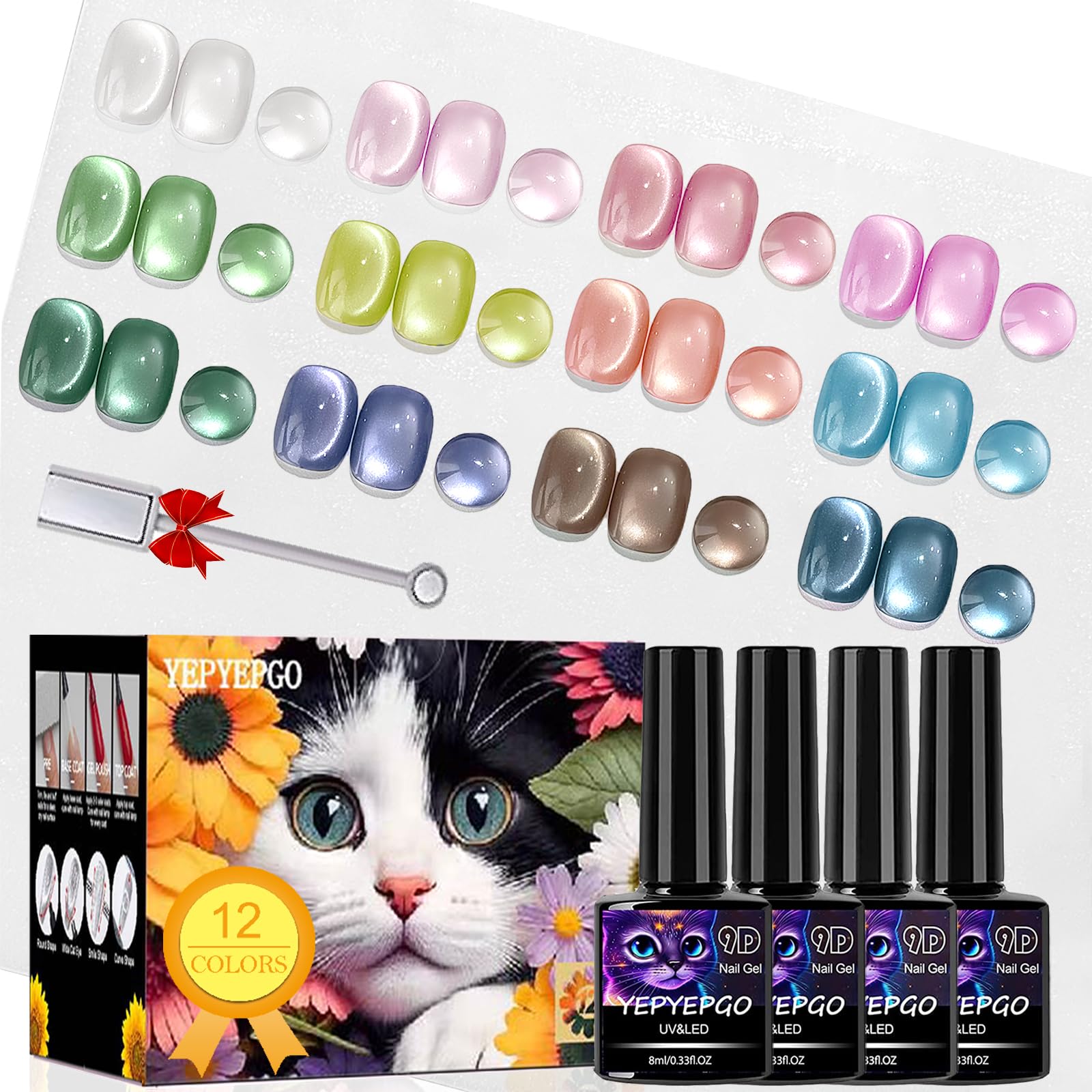 Includes magnet stick and magnetic shades for experimentation