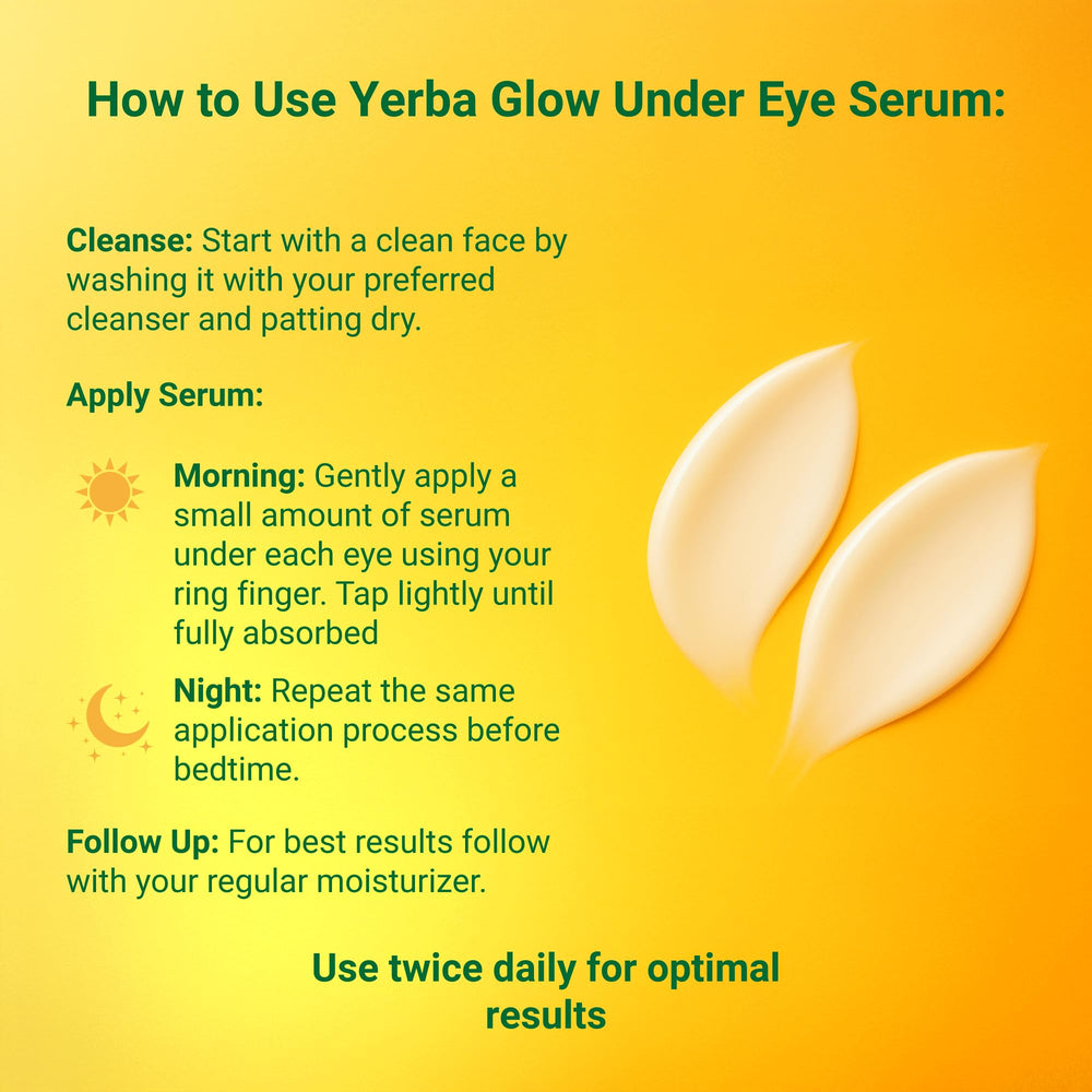 Gentle under-eye massage demonstrates de-puffing and hydration.