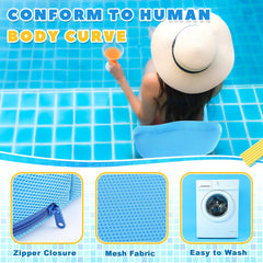 Yerliker blue booster seat with zippered cover for easy washing.