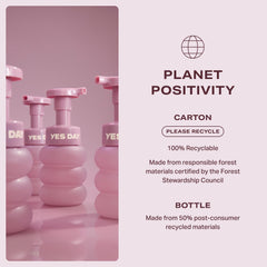 Yes Day Float Foam kiwano-melon feature signals energizing scent and glow.