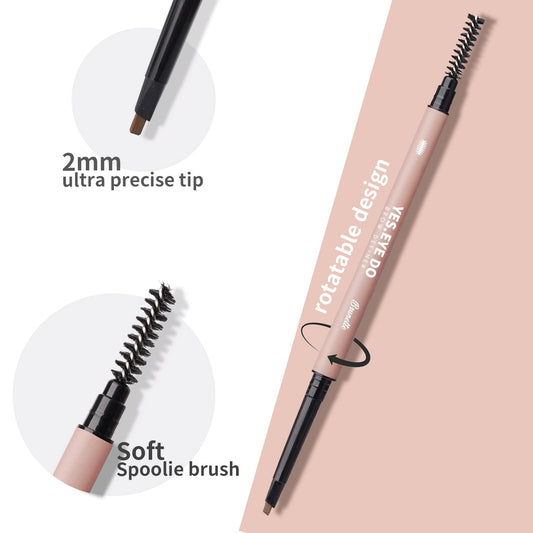 YES.EYE DO triangular-tip brow pencil creates precise hair-like strokes.