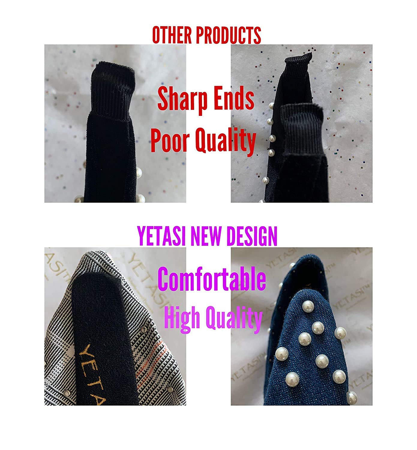 YETASI fashion headband boosts outfits with timeless black velvet elegance