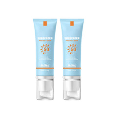 YFKEJI Moisturizing Sunscreen Face SPF 50 in travel size protects while keeping skin hydrated.