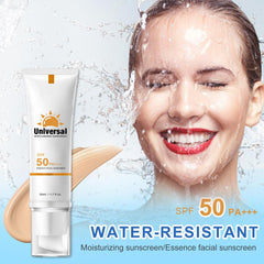 YFKEJI tinted sunscreen 50ml tube highlights travel size.