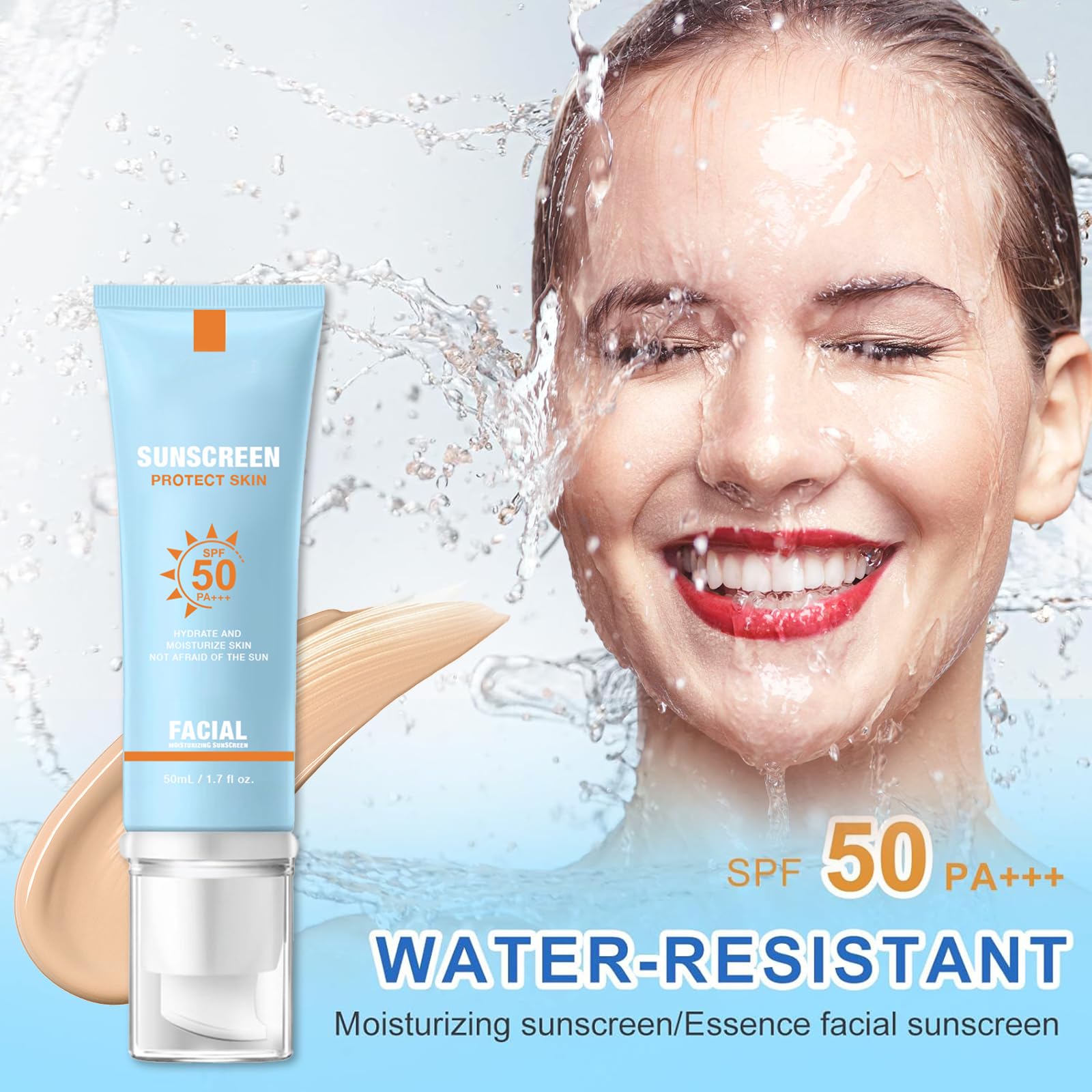 YFKEJI tinted moisturizing sunscreen provides light coverage and daily sun protection.