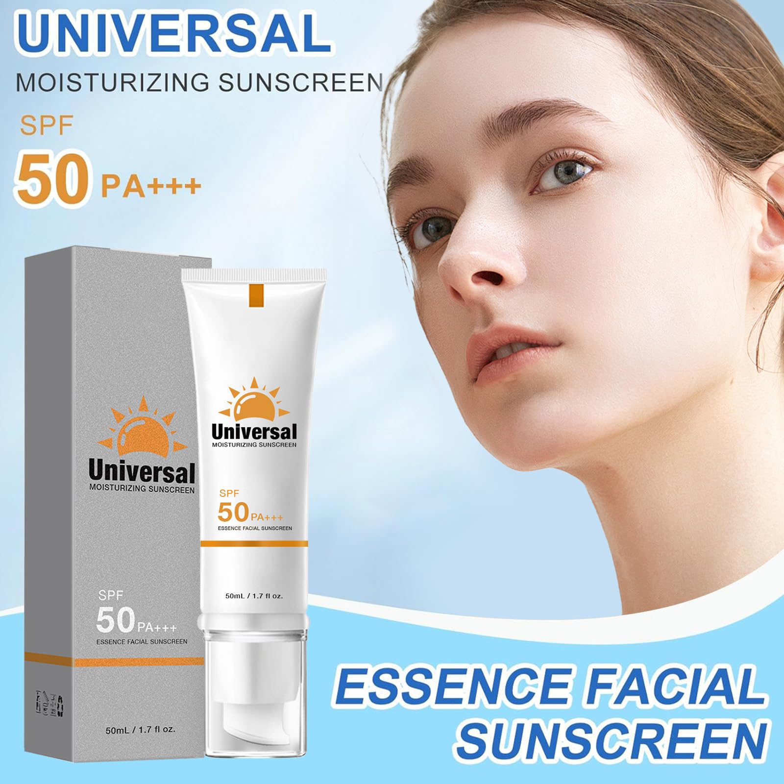 YFKEJI tinted sunscreen with rose fragrance for daily use.