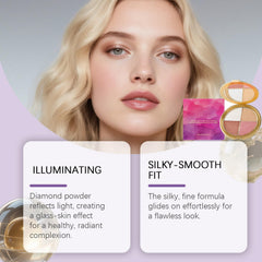 Dual blush and highlighter shades in the YG LianKai kit for coordinated glow.