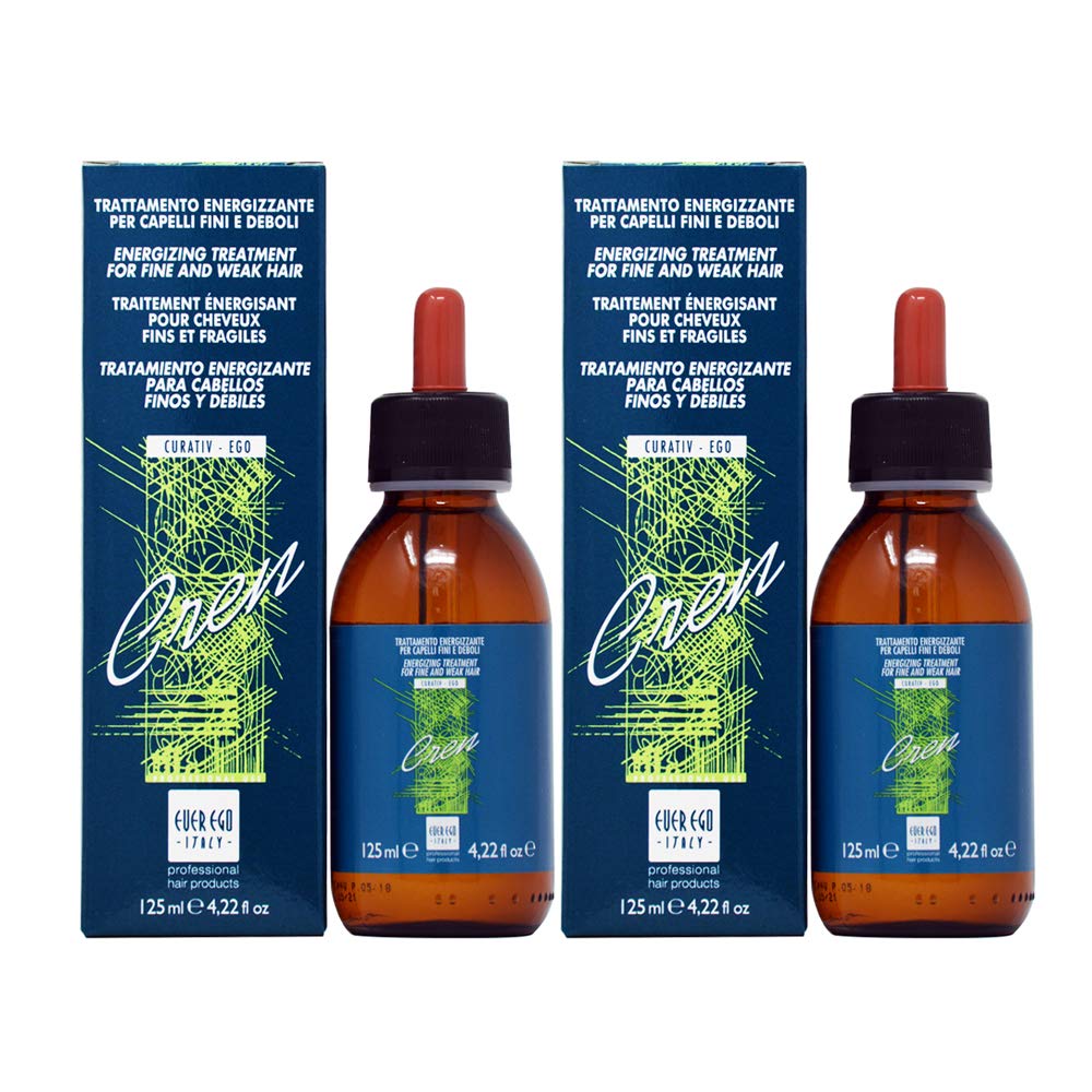 YGACHE Ever Ego Curativ Ego Cren Drop Lotion bottle pouring for scalp nourishment