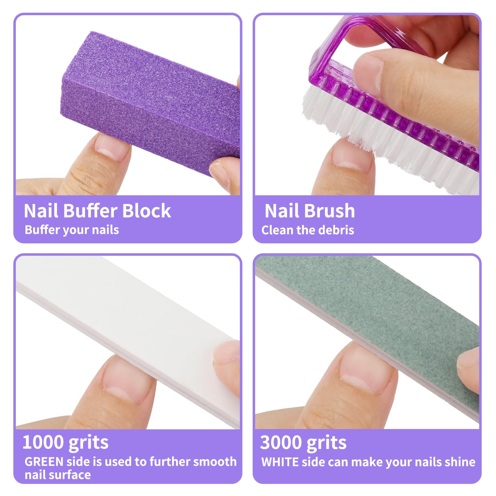 YGQQOY nail brush for daily care and cleaning during mani