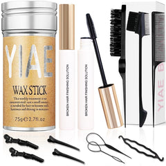 YIAE wax-stick hair slick kit for quick edge control and frizz taming on the go