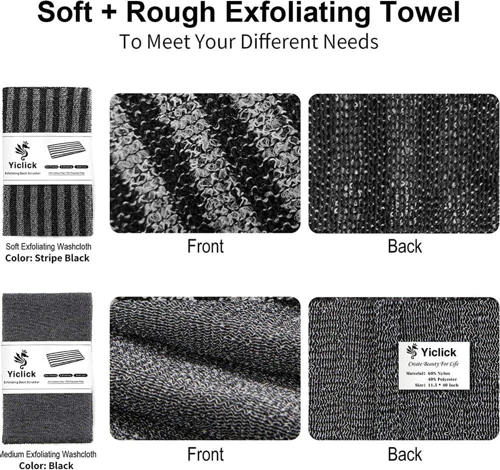 Yiclick soft washcloth helps daily cleansing on sensitive skin