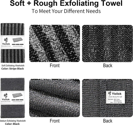 Yiclick soft washcloth helps daily cleansing on sensitive skin