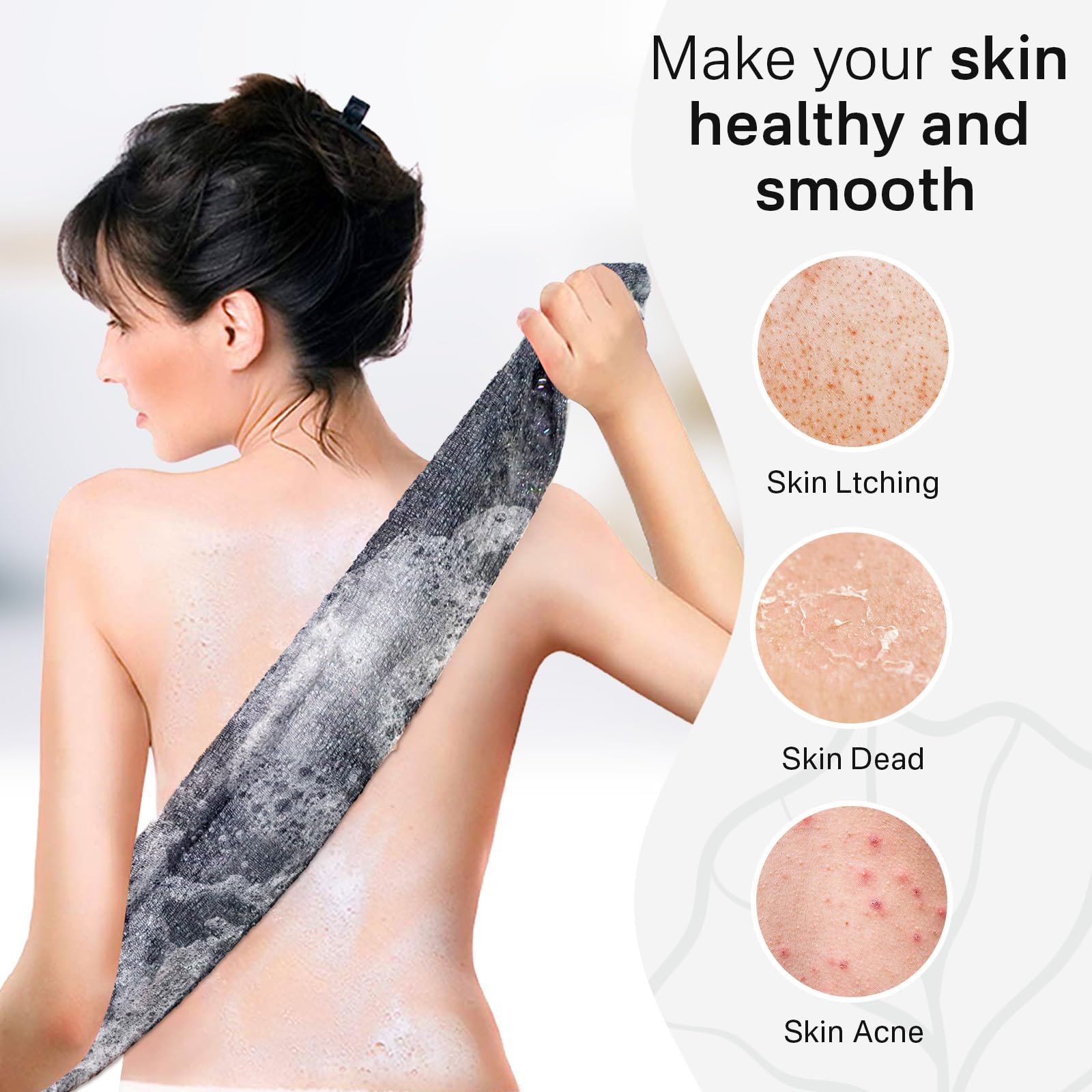 Yiclick travel-friendly shower towel fits compact luggage