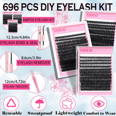 YIDUO 60D-80D-100D clusters offering customizable density for looks