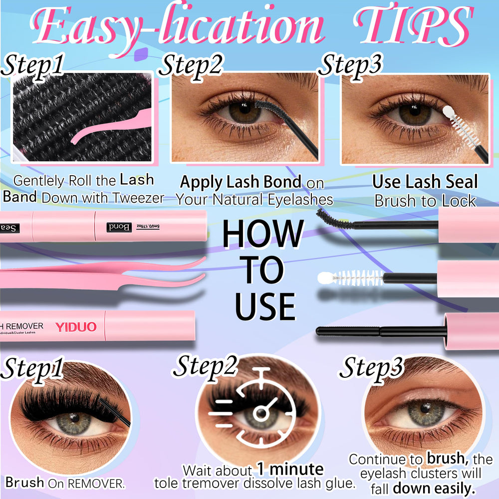 YIDUO Bulk lash closeup highlights fine fibers and comfort