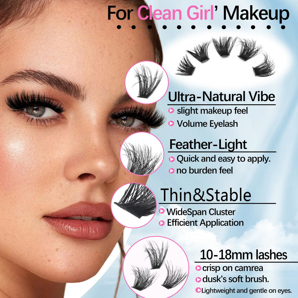 YIDUO D Curl Wispy lashes provide natural lift