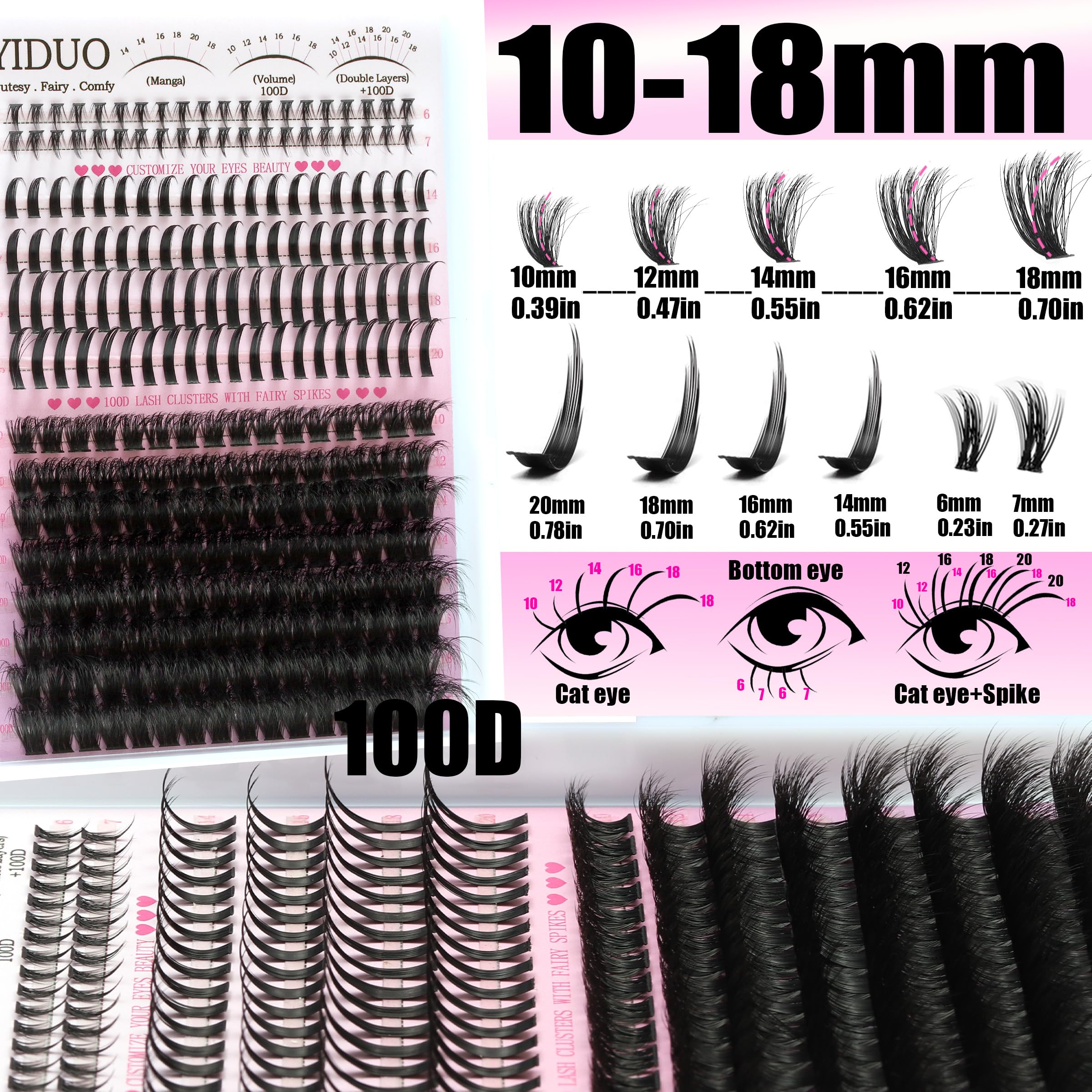 YIDUO dual head brush for lash and brow care