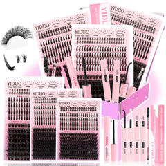 YIDUO lash clusters with spikes for natural volume and drama