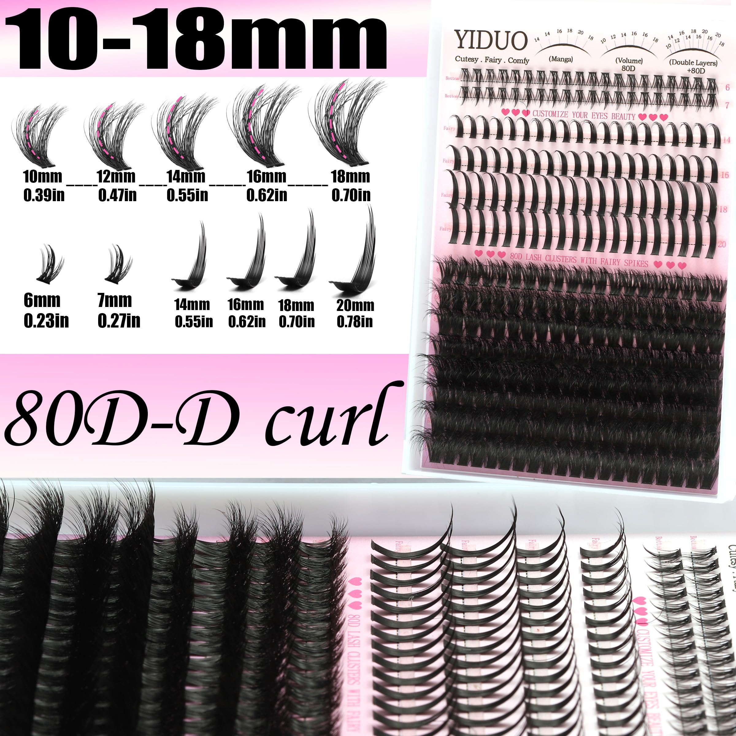 YIDUO eyelash tweezers for precise placement