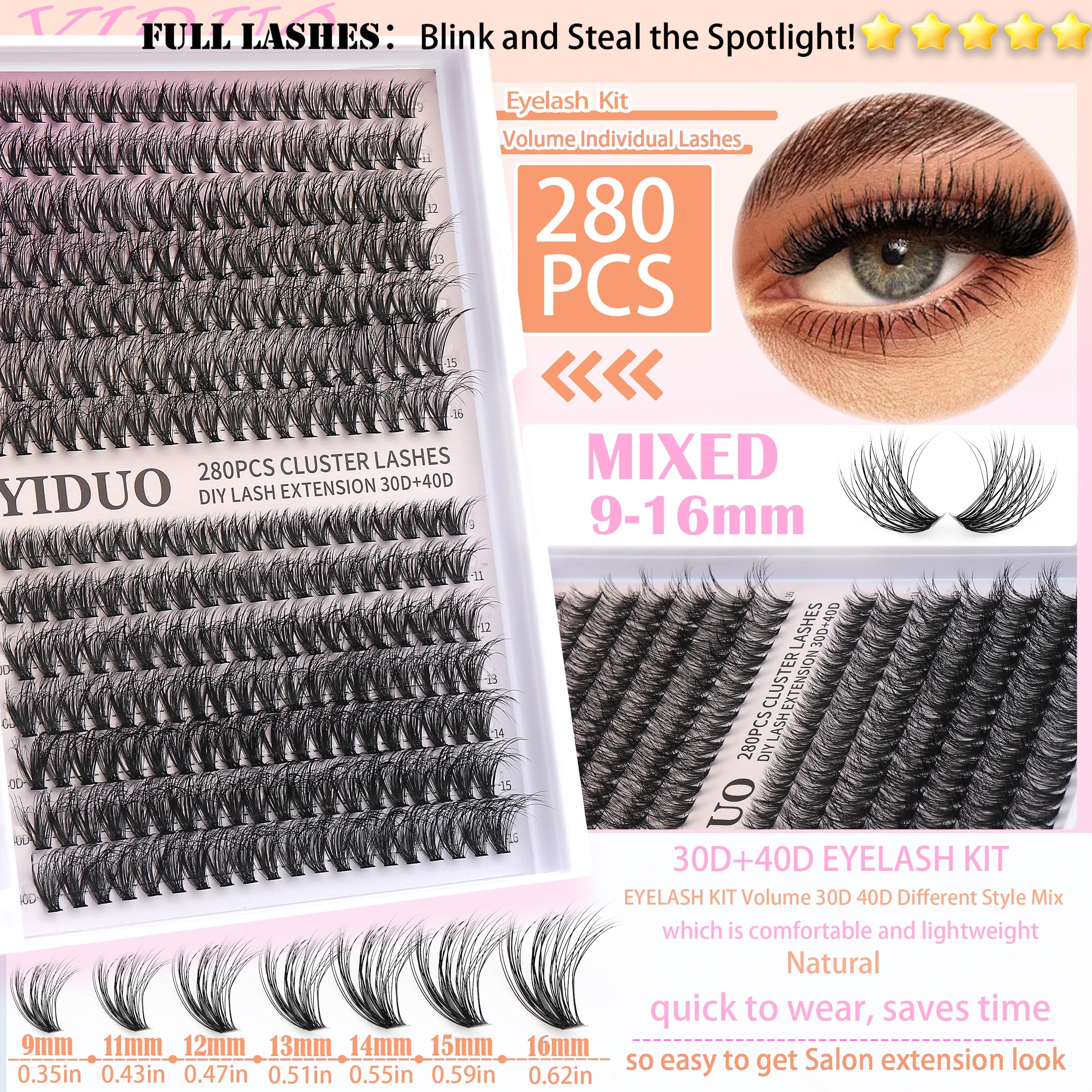 YIDUO seven styles from 30D to 90D for versatility
