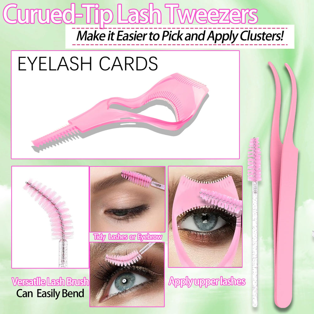 YIDUO Lashes Accessories kit with bands supports comfortable wear.