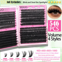 YIDUO Lashes Remover bottle helps easy, gentle removal without residue.