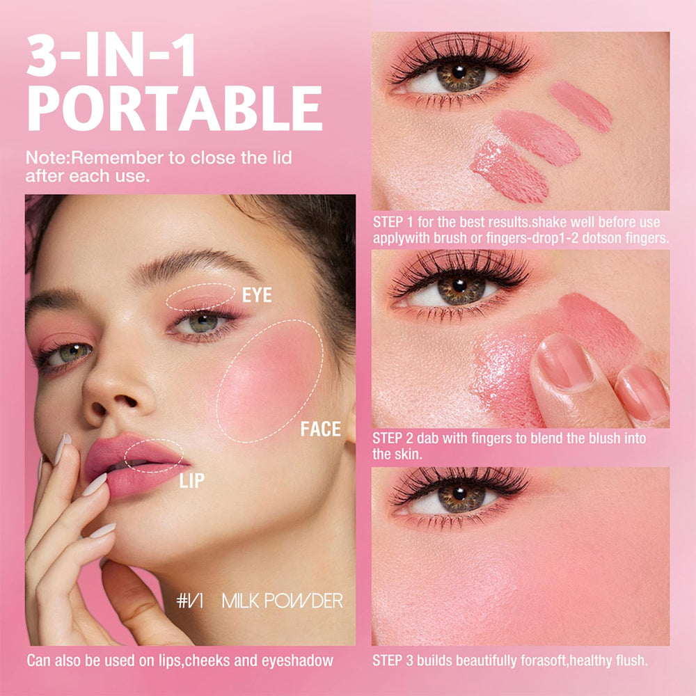 YiGuMy blendable cream-stick creates a seamless watercolor finish.