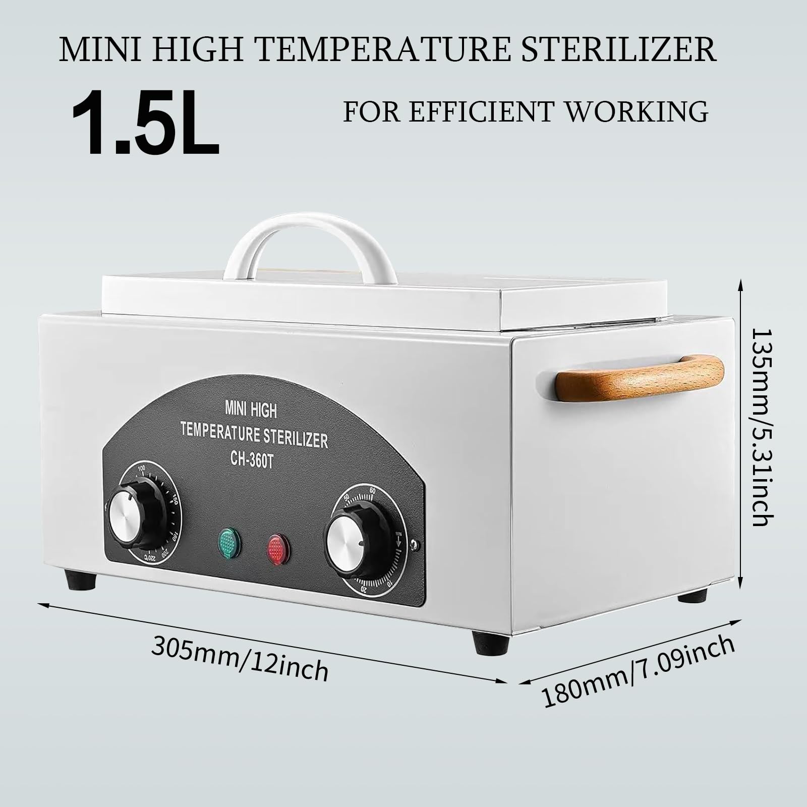 YIHAOSSING sterilizer control panel enables precise temperature and timer settings.